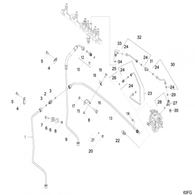 Group 63: Low Pressure Fuel Line, continued  第63組：低壓燃油管路，&amp;amp;amp;amp;ldquo;GM93289,&amp;amp;amp;amp;rdquo;&amp;amp;amp;amp;ldquo;GM93285,&amp;amp;amp;amp;rdquo;&amp;amp;amp;am